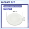thumbnail image 2 of Uxcell Pipe Wall Covers Round Adhesive Reserved Wall Hole Plugs (Short) White, 2 of 7