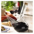 thumbnail image 2 of Spanish Porron Glass Decanter 1 Liter (1000mL) – Hand Blown Wine Pitcher, Lead-Free Glass Wine Carafe for Red Wine – Durable, Strong Glass – Perfect Wine Gift & Accessories, 2 of 3