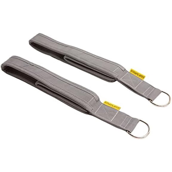 Double Loop Fitness Pilates Straps for Reformer, Cadillac, and Other Fitness Equipment, One Pair, Grey$$Sport & Recreation Other