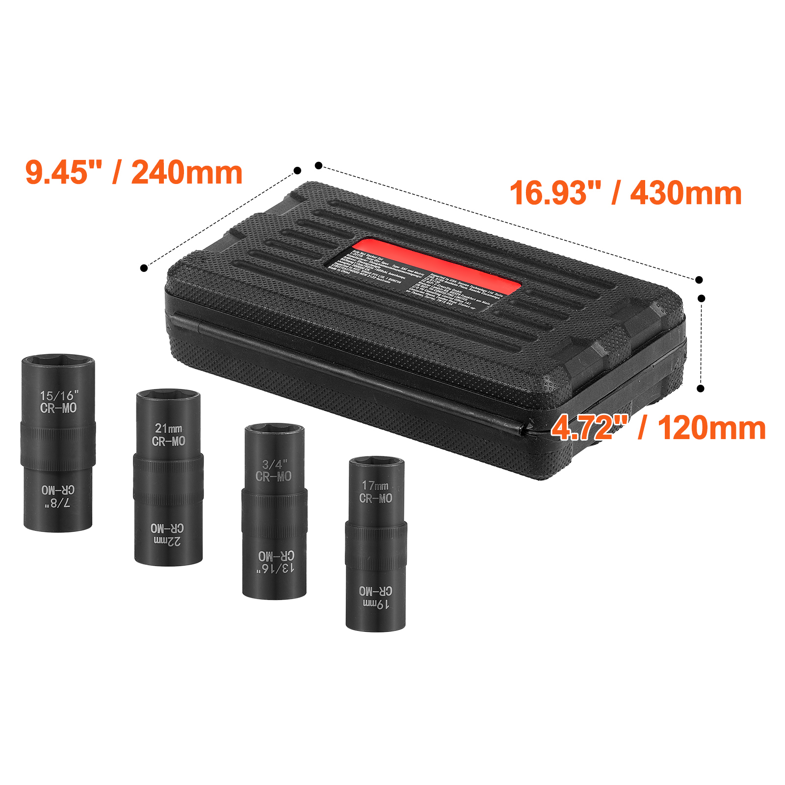 KFFKFF Impact Socket Set 1/2" Drive Metric and SAE photo 8