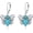 Style-Butterfly, variant on Bee/Butterfly/Dragonfly with Turquoise Earrings 925 Sterling Silver Insect with Blue Turquoise Jewelry Gifts for Women