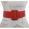 thumbnail image 2 of Women's 2 1/4" Wide High Waist Stitch Rectangular Leather Belt, 2 of 3