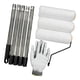 thumbnail image 1 of Kit de rodillo de pintura, mango extensible, brocha para murales, marco de rodillo de pintura con cubiertas para paredes. 5 segmentos, 1 of 9