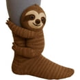 thumbnail image 7 of 3D Knit Raccoon Animal Socks Funny Socks for Girls & Women - Christmas Gifts Croc Compression Socks, 7 of 7
