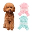 thumbnail image 2 of Adorable Dog Jumpsuit - Lace Belt Decor - Cotton Pet Dog Romper - Lace Jacquard - Four-legged Clothes - Pet Supplies, 2 of 8