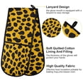 thumbnail image 4 of 35" x7" Double Oven Mitt Heat Resistant Oven Gloves Withstands Up to 200°C for Kitchen Baking & BBQ Leopard Print, 4 of 6