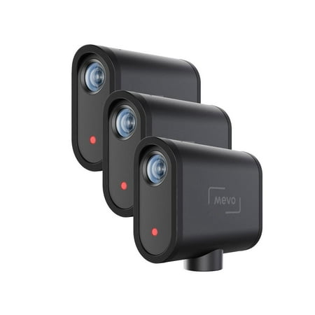 Logitech - Mevo Start Live Streaming Camera 3-Pack HD Action Camera - Black