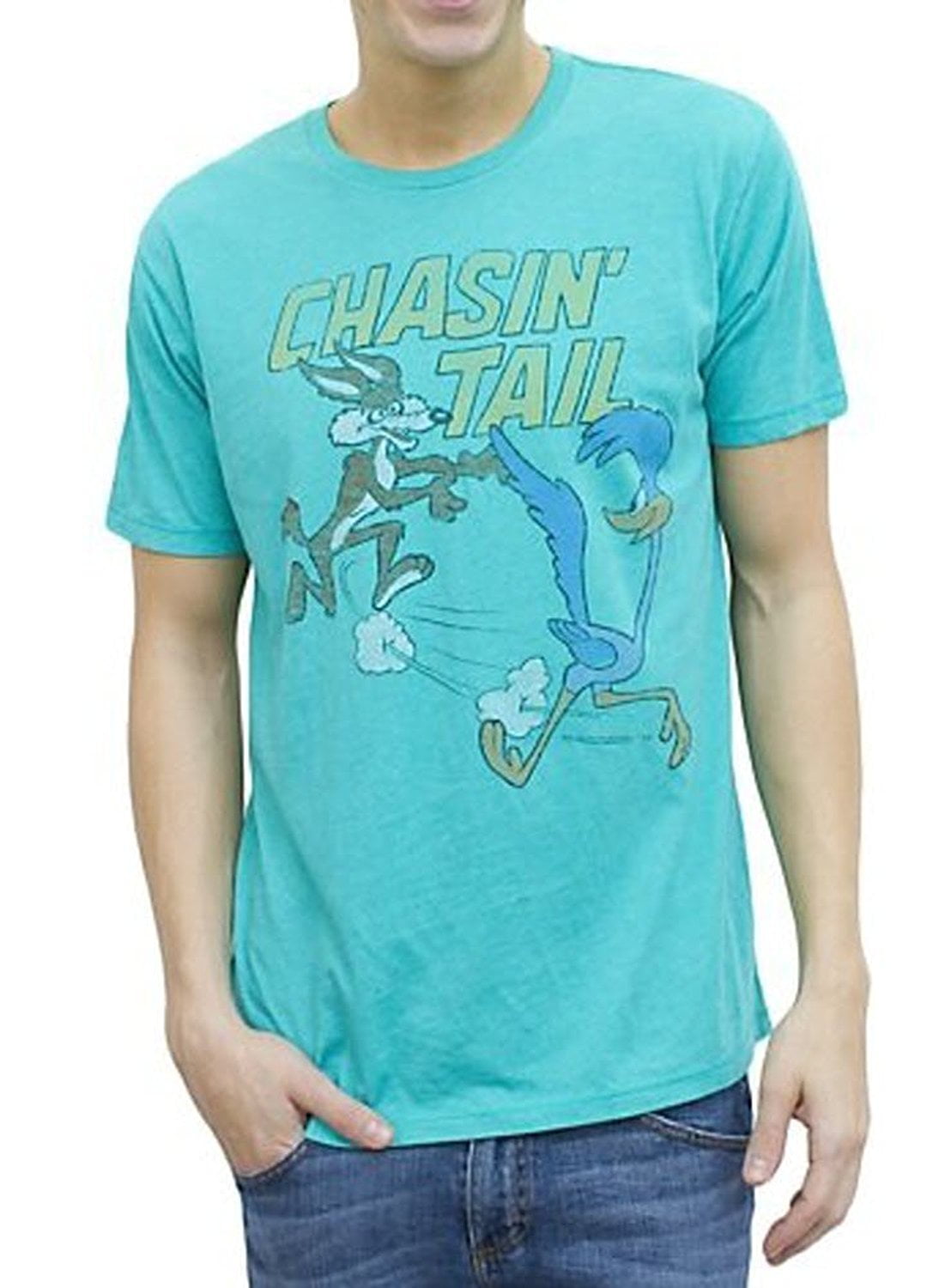 blue looney tunes shirt
