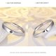 thumbnail image 3 of Anillos de plata de tamaño variable para parejas, sol para la mañana/luna para la noche, anillo de promesa a juego para amantes, anillos ajustables Sincero Electrónica, 3 of 5
