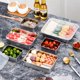thumbnail image 2 of Cuenco cuadrado de acero inoxidable engrosado Plato cuadrado rectangular Cuenco para porciones de buffet Bandeja más profunda Cuenco para verduras de comida rápida con tapa Caja cuadrada, 2 of 4