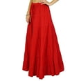 thumbnail image 2 of Phagun Resort Wear Skirt Long Maxi Skirt Beach Wear Cotton Summer Wear, 2 of 3