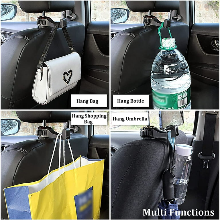  Multifunctional Hook for Car Seat Back, 2 in 1 Car Hook ＆  Backseat Cup Holder, Multifunctional Seat Cup Holder Hook for Car, Car Seat  Headrest Cup Holder with Hooks, Car Organizer