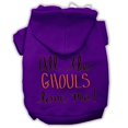 thumbnail image 1 of All The Ghouls Screenprint Dog Hoodie Purple Xs (8), 1 of 1