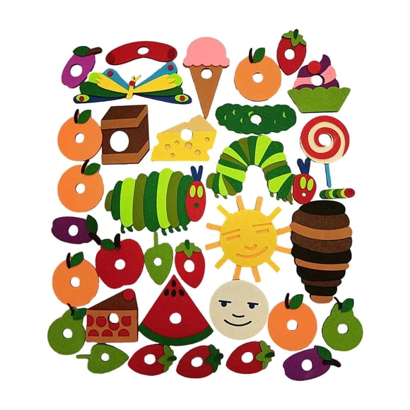 Figuras de tablero de fieltro, Kits educativos DIY de narración de cuentos, figuras de actividades de enseñanza para niños pequeños, bebés