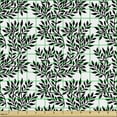 thumbnail image 2 of Ambesonne Black and White Fabric by the Yard Upholstery, Foliate Theme, 1 Yard, Black White, 2 of 5