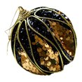 thumbnail image 4 of 8 piezas de bolas de Navidad de la serie de oro negro, adornos de bolas de espuma para árbol de Navidad, adornos colgantes, bolas de peluche, decoración del hogar, 4 of 4