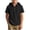 Black, variant on Boys T Shirts, Casual Short Sleeve Faux Cotton Linen Hooded Boys Summer Tops Gray Size 12