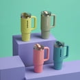 thumbnail image 2 of Vaso STANLEY Quencher ProTour Flip Straw, 900 ml, color melocotón, 2 of 5