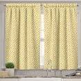 thumbnail image 2 of Ambesonne Greek Valance & Curtain, Yellow and White Maze Theme, 55"x30", Yellow and White, 2 of 6