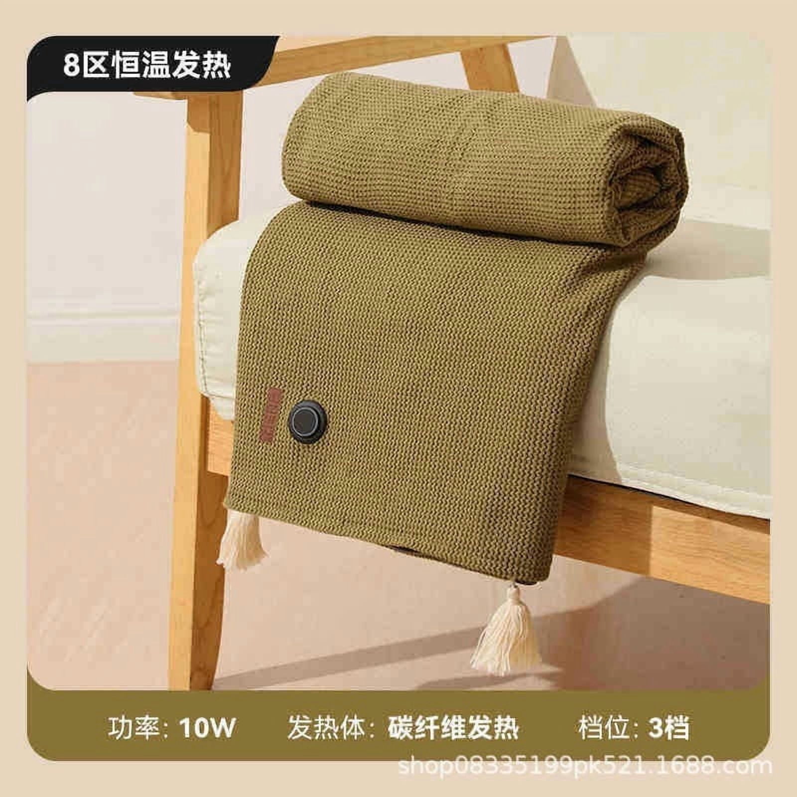 Portable Heated Scarf, Battery Operated Extra Large Heating Pad, Portable Heated Scarves for Office, Travel, Camping, 3 Heat Settings, 5000 mAh Power Bank Included
