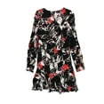 thumbnail image 2 of bar III Womens Party Floral Mini Dress, Black, 8, 2 of 2