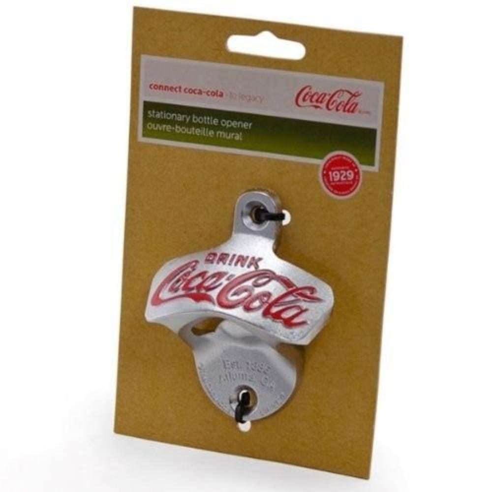 Coca Cola Coke Wall Mount Crown Stationary Bottle Opener Cast Iron ~ New