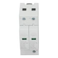 thumbnail image 4 of Caja de distribución blanca con protección contra sobretensiones IP20, caja combinadora simple y segura, pararrayos de 60 KA, 2 polos, 275 V, 4 of 14