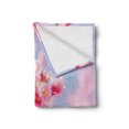 thumbnail image 2 of Floral Soft Flannel Fleece Blanket, Sakura Blossom Branches Flower Essence Fragrance Nature Inspired Picture, Cozy Plush for Indoor and Outdoor Use, 50" x 70", Pale Pink Purplegrey, by Ambesonne, 2 of 6