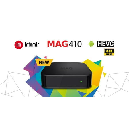 NEW 2019 Infomir MAG 410 MAG410 UHD 4K Video IPTV OTT Streamer BOX Android TV (Best Streaming Media Box 2019)