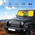 thumbnail image 6 of Fuzoiu T-Rex Playing Football Print Car Windshield Sun Shade,Block Uv Rays Sunshade,Foldable Front Window Sun Visor Protector for Car,SUV,Truck-Keep Vehicle Cool-T-Rex Playing Football, 6 of 8