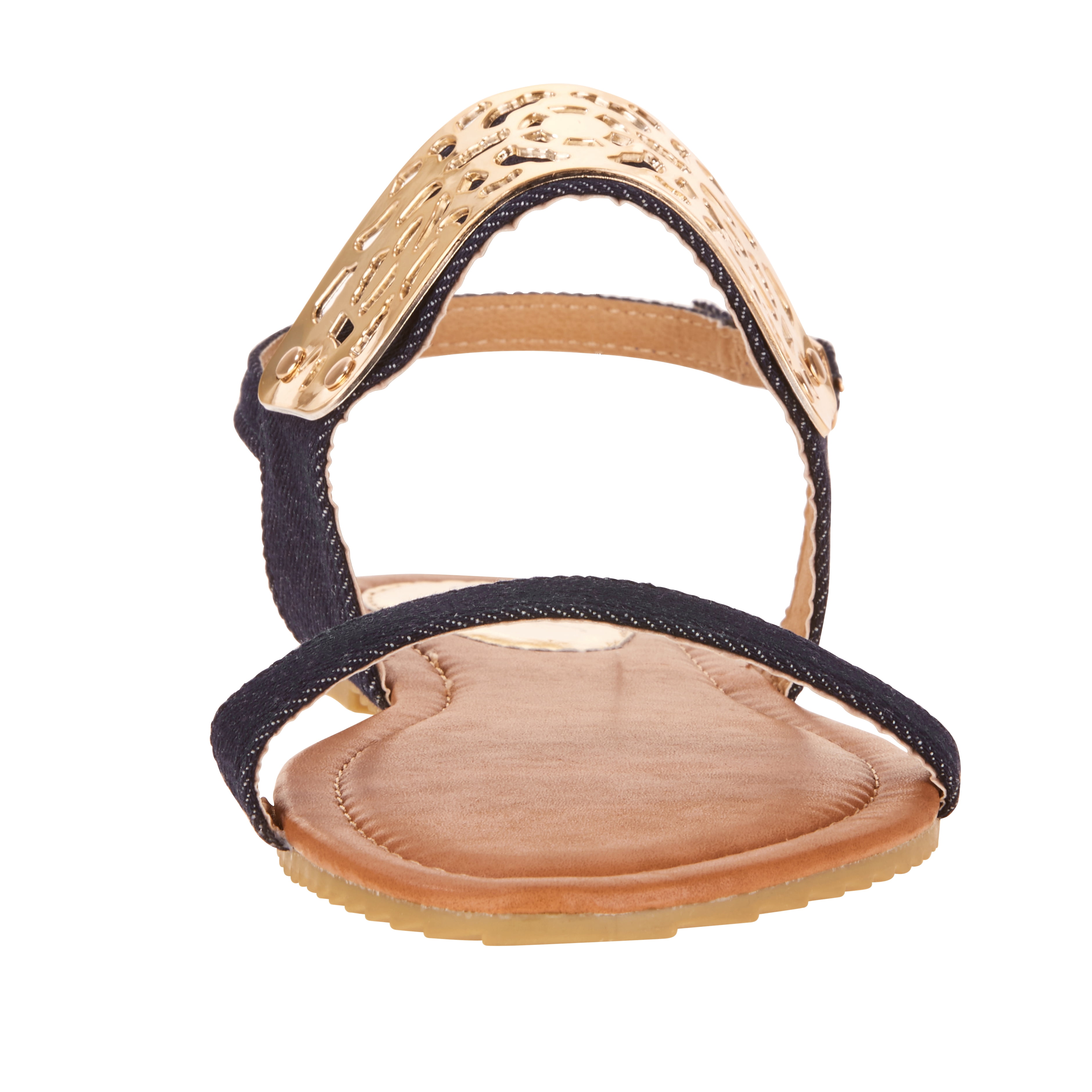 Victoria K Women's Gold Cuff Fashion Sandals