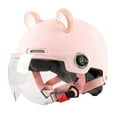 thumbnail image 4 of Open Face Helmet Cute Lightweight Half Face Helmet Accessory Pink, 4 of 9
