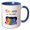 Blue/White, variant on 3drose, Happy Pride Month Equality Graphic, 15oz Mug