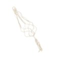 thumbnail image 1 of Woven Macrame Ukulele Hanger for Decor in White Color Cotton and Linen 12.5 inches, 1 of 5
