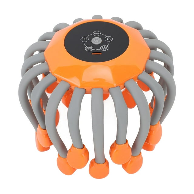 Appareil de Massage Électrique pour la Tête, Son Musical Intelligent, Massage du Cuir Chevelu par Vibration à Rayons Rouges avec Batterie au Lithium, pour la Relaxation et le Soulagement du Stress