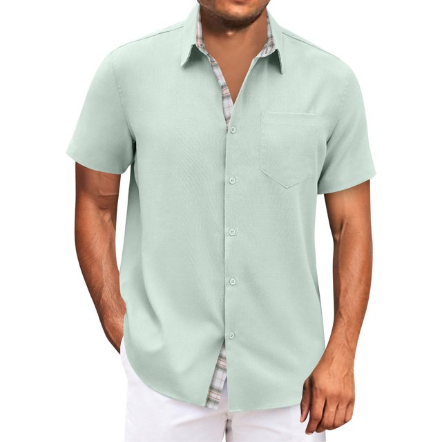 Hawaiian Shirt For Men, Men's Vintage Button Down Bowling Shirts Short Sleeve Summer Beach Shirt 3XL