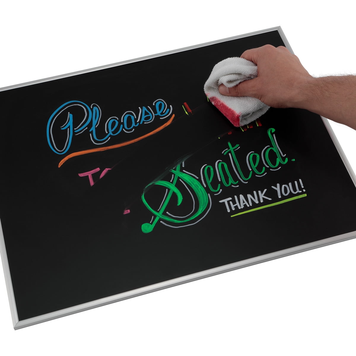 Wipe-Kleen Liquid Chalk Board Window Markers, Non Toxic Dry Erasable Pens for Cafe Menu Signs, Blackboard, Whiteboard & Glass- Bullet or Chisel Reversible Tips PASTEL Color- Set of 8  [2-Pack]