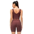 thumbnail image 4 of Pantalones de yoga Conjuntos de entrenamiento de 2 piezas para mujer, tanque corto acanalado y pantalones cortos de cintura alta, trajes de ejercicio de yoga Maboto Pantalones de yoga, 4 of 5