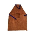 thumbnail image 4 of jiaping Welding Apron Adjustable Strap Front Pocket Gardening Apron Multipurpose 70cmx100cm Brown, 4 of 9