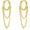 Chain Drop Gold, variant on Small Gold Huggie Hoop Earrings for Women 14K Real Gold Plated Dainty Sterling Silver Post Split Mini Hoops Double Chain Drop Dangle Earrings for Women