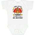 thumbnail image 3 of Inktastic This Little Turkey is Going to Be a Big Brother Boys Baby Bodysuit, 3 of 5