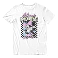 thumbnail image 2 of Disney Minnie Mouse Men's Racing Checkered Frame T-Shirt (Bright White, S-XXXL), 2 of 4