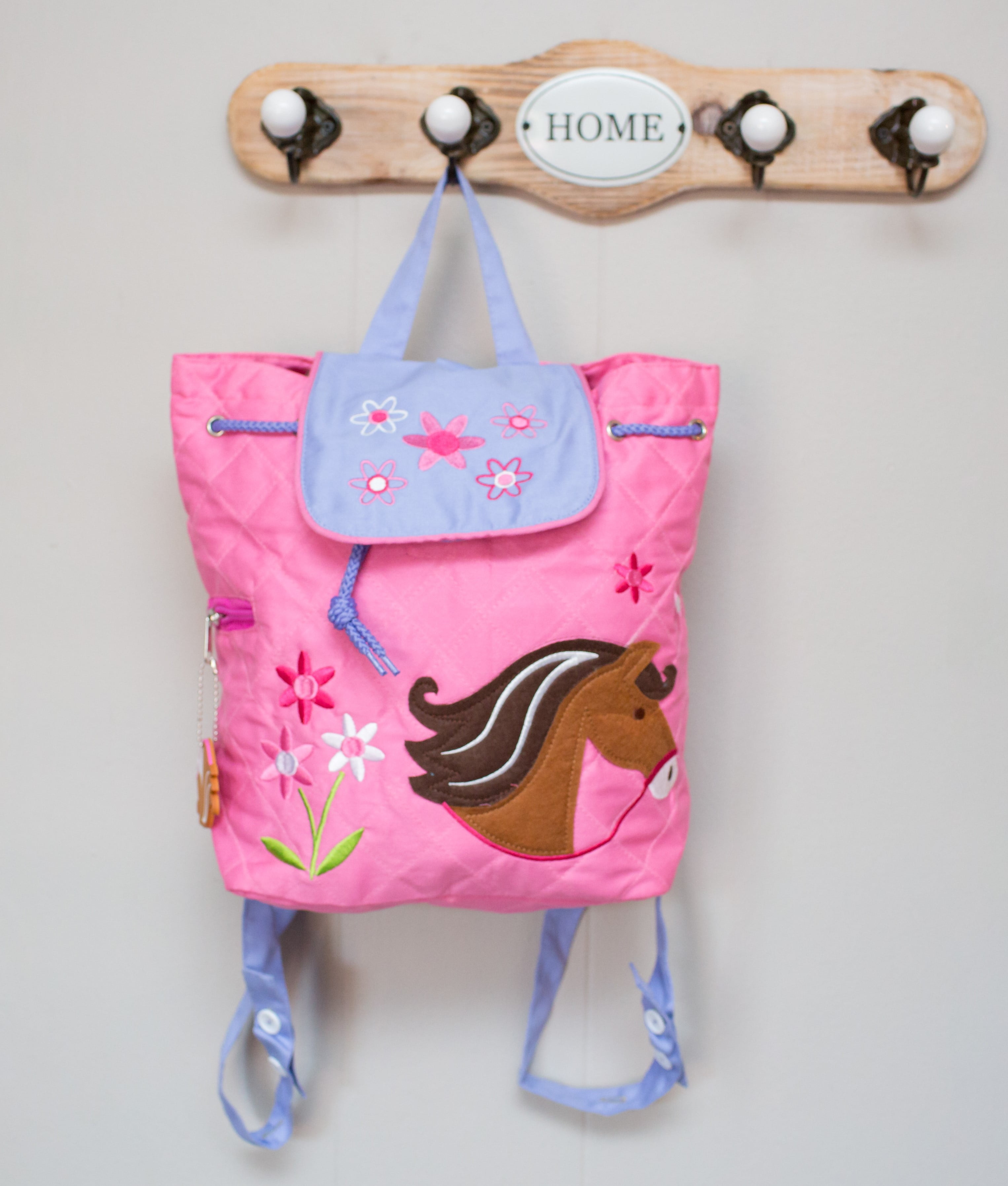 Wildkin - Wildkin Horses Pink Quilted Kids Backpack for Boys and Girls