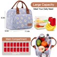 thumbnail image 2 of Bolsa de almuerzo Yotrone para mujer y hombre, aislante, 10 L, color azul margarita, 2 of 7