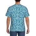 thumbnail image 3 of Vsdgher Beautiful Floral Print Men's Dry Fit Mesh Athletic Shirts Moisture Wicking Tennis T-Shirt Tops, 3 of 9