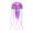 Purple, variant on Glow in The Dark Artificial Jellyfish Decor for Aquarium & Pool, Eco-Friendly Floating Decoration with Fluorescent Effect, Realistic 19.7 Inch Landscape Ornament