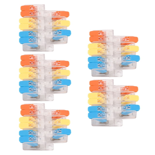 Electrical Wire Connector, 3 In 6 Out 41A Quick Wiring Splice Connector For 0.5-6mm²