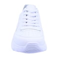 thumbnail image 3 of Tenis escolar Audaz para niño de corte piel blanco Mulán con ajuste agujetas, 3 of 6