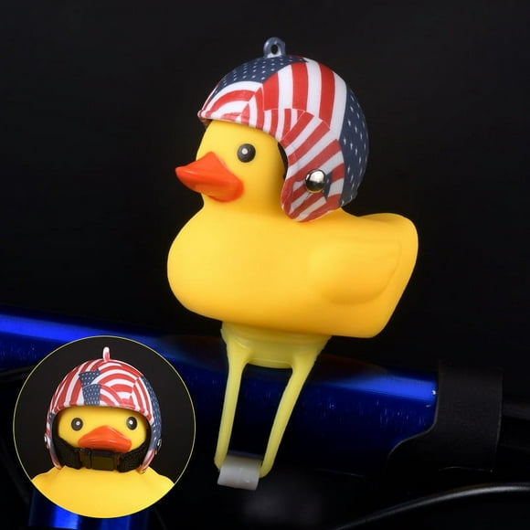 Wind breaking Duck Road Bicycle Bell Little Duck Yellow Duck Helmet Children Riding with Helmet Horn Light