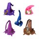 thumbnail image 4 of Sonducket Sombrero de Halloween, gorro de Cosplay, exquisito atuendo multicolor para niños, gran decoración, disfraz de fiesta, accesorios para Sombreros Rojo, 4 of 6